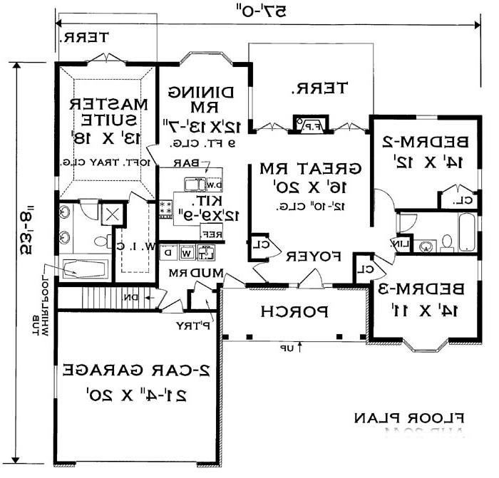 Floor plan image of Country Classic House Plan